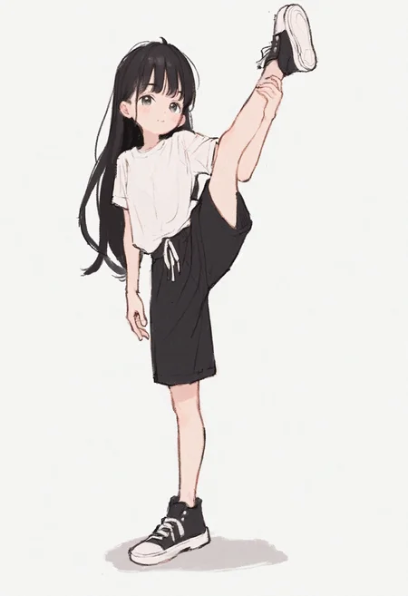 score_9,score_8_up,score_7_up BREAK foreshortening,dynamic_angle,1girl,solo,source_anime,long_hair,<lora:ç»èæ»å1.4 StS_PonyXL_Detail_Slider_v1.4_iteration_3:4>,<lora:ARTIST__Kawaguchi_Issa:0.8>,full body,legs,split,<lora:arakooaug17-step00000143:0.7>,legs_up,standing_split,