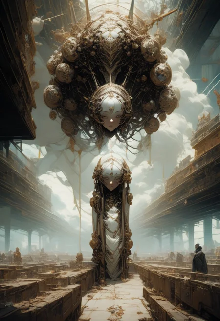 score_9, score_8_up, score_7_up,  ((first person perspective)), landscape photo, tron, heaven, ascendance, god rays, light, gold, sky,  advntr, underwater, alien, colorful, ((zdzislaw beksinski)),translucent,transparent,reelmech, mechanical parts, cable, wires, machinery, joints, body suit