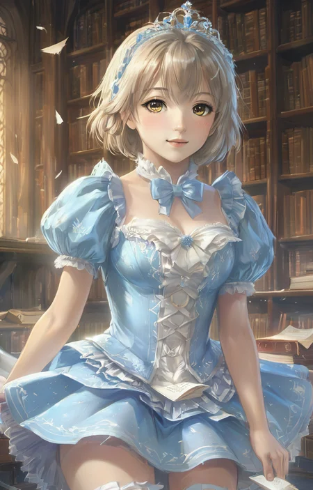 masterpiece,best quality,<lora:tbh44-sdxl:0.9>,illustration, portrait of idolmaster cinderella girls,