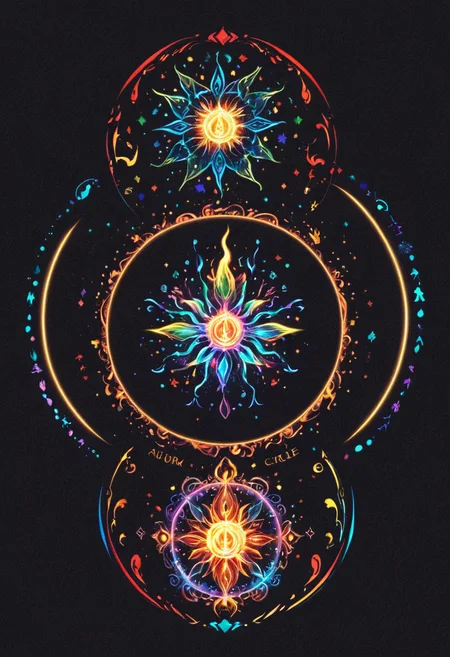 anime artwork <lora:R0k00bstr0ctHD:1>,r0k00bstr0cthd,r0k00bl0ckb0ckgr00ndhd,(shiny, fire, multicolored, black background, glowing, magic circle, aura), . anime style, key visual, vibrant, studio anime, highly detailed