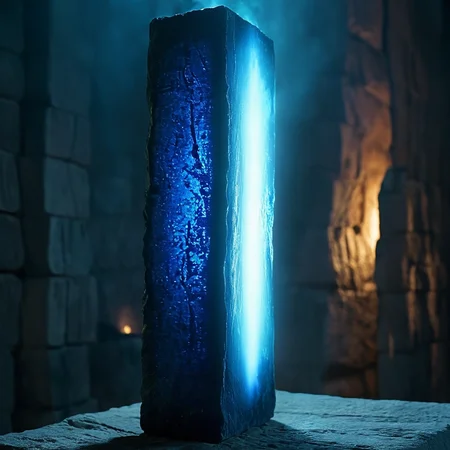 cinematic film still of <lora:add-detail-xl:0.7>1
<lora:detailed:0.4> detailed style
<lora:perfection style:0.4> perfection style
<lora:Le Cinquieme Element style:0.9> Le Cinquieme Element style
a elemental vertical tall rectangle stone on a ancient block with a blue light shining from it, shallow depth of field, vignette, highly detailed, high budget, bokeh, cinemascope, moody, epic, gorgeous, film grain, grainy