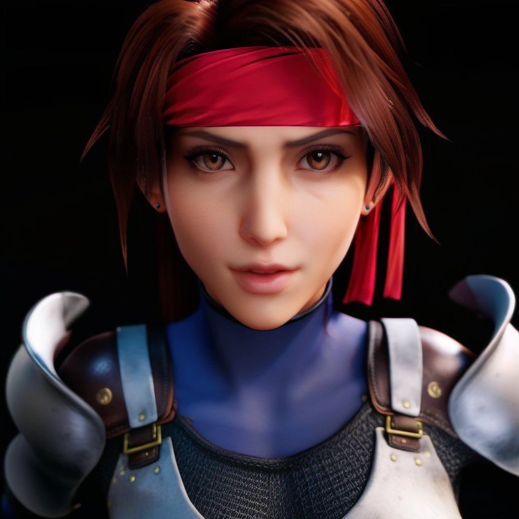 Ultra realistic extremely beautifully detailed 8k picture of a gorgeous sexy woman ff7 jessie <lora:ff7 jessie:1>, extremely detailed eye mouth and facial features, gorgeous breathtaking composition and epic cinematic lighting