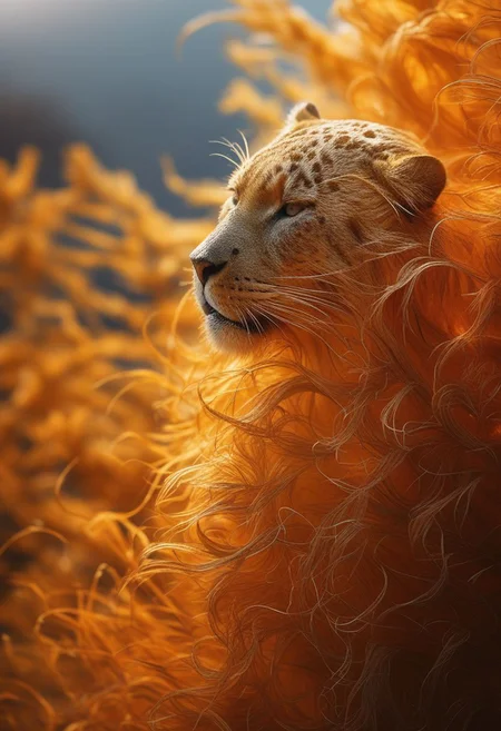 (Soft Lighting Photography by Mimoza Veliu and Mario Giacomelli:1.2), Miki Asai Macro photography, close-up:0.7, hyper detailed, Fantasy style
BREAK
 {{{flame dress}}}, close-up 4k photo of a vegetable living creature
BREAK 
pulitzer shot, high resolution, natural light is warm in early spring at sunset, comes through a dusty window, sharp shot on face
