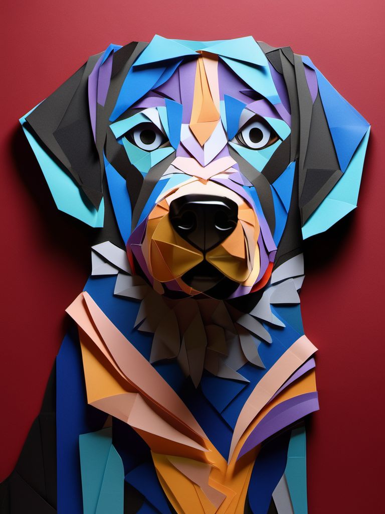 A dog  in the PaperCutout style  <lora:sdxl-PaperCutouts-Dreambooh:1>, Very detailed, clean, high quality, sharp image