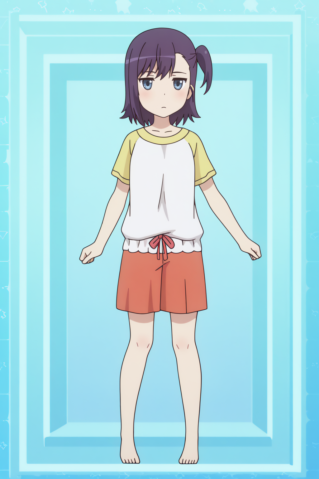 newest, full body, Hikage Miyauchi <lora:Non_Non_Biyori_-_Hikage_Miyauchi_-_illustrious:0.8>