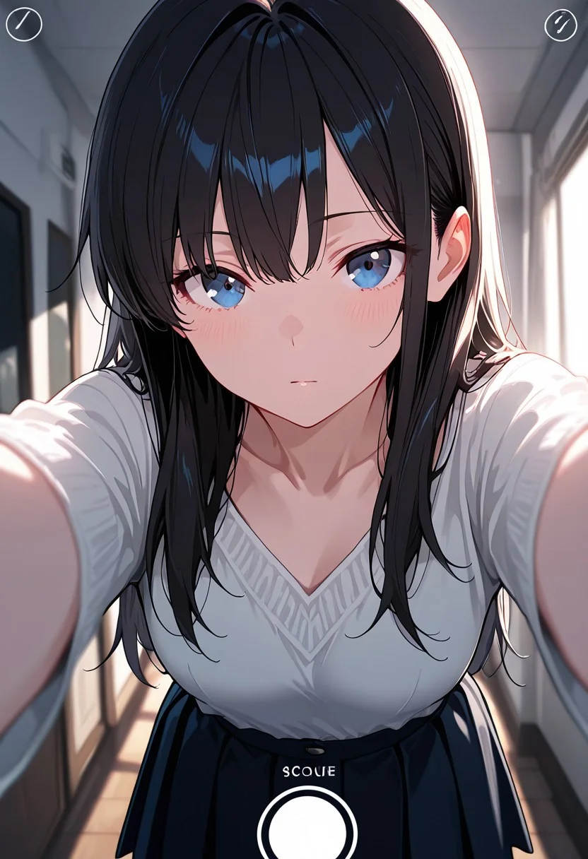 looking at viewer, 1girl, solo,
absolutely eye-catching, Masterpiece, best quality, ultra-detailed, CG, aesthetic, trending, score_9, score_8_up, newest, subtle texturing, depth of field, cinematic composition,
Detailed background, intricate cinematic background,
