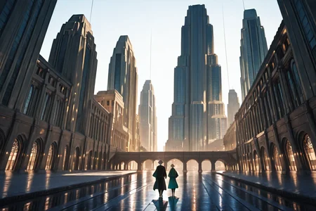 8K, In'ei, chiaroscuro, volumetric lighting, perfect depth of field shot, beautiful, sharp focus, crisp details, subsurface scattering and reflections, photographic realism, bright vivid colors, 8K CGI render,
<lora:Art_Deco_(Architecture)_(Illustrious)_(AD):1> Art Deco, building, city, <lora:3dSliderPony_v10:1> <lora:NOOB_vp1_detailer_by_volnovik_v1:1> <lora:color_model:1> colorfantasystyle, landscape, <lora:more_details:0.8> <lora:NTR_MIX_4.0_LORA:1>
skyscrapers, idealistic skyscraper, scenery, dutch angle, limestone and bronze, art deco architectural masterpiece,
BREAK zPDXL, Smooth Quality,