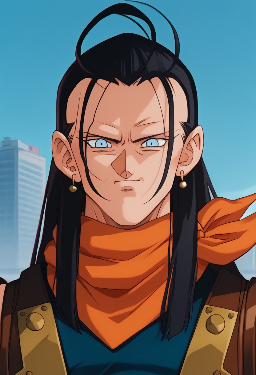 (Xsuper17x:1.0), score_9,score_8_up, score_7_up, source_anime, in city , portrait, looking for a viewer,  extremely detailed,
