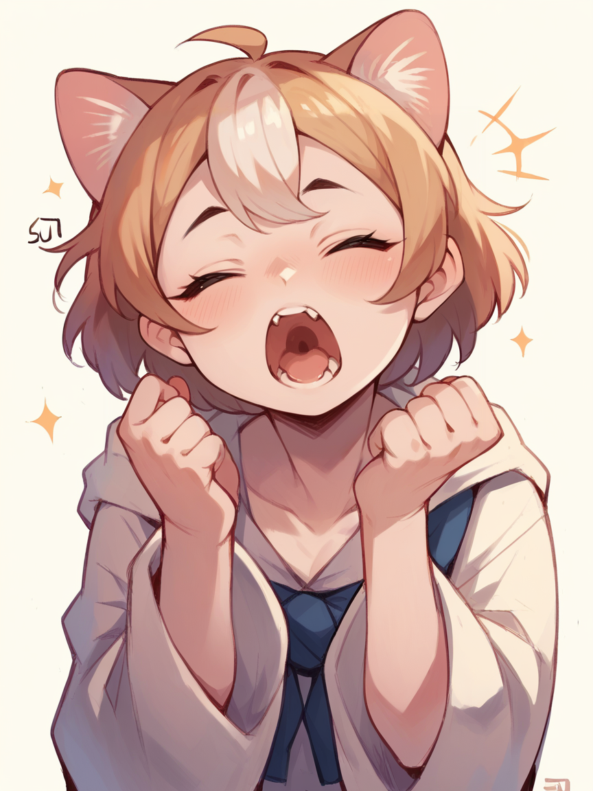 score_9, score_8_up, score_7_up, score_6_up, score_5_up, 1girl,  <lora:su1zXLP:1> su1z, cat 1girl, cute, yawn