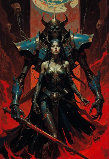 knightmare,I am death and I am not alone,the digital second coming,mechanical parts,necron,warhammer 40k universe,aesthethic cyberpunk horror,cyberpunk,scifi,cyber core,futuristic, high tech,horror theme,dread,terror,disturbing,thrlling,insanity,tension and fear building with every step ,mesmerizing.primal fear,deep contrasting shadows, eerie and foreboding atmosphere,industrial,death metal,swirling,gloss,fractal,
best quality, masterpiece, detailed, UHD, photography cinematic,lots of fine detail,award-winning,vibrant,artstation,(dramatic lighting),Picture-perfect image, more powerful every minute,(female focus),gloss,fog,light particles,cyber gothic,renaissance,expressive,glow,trippy,psychodelic,absurdes, breathtaking, red and cyan,acid colors,gloom,light shafts.darker time that never ends,endless screams and agony