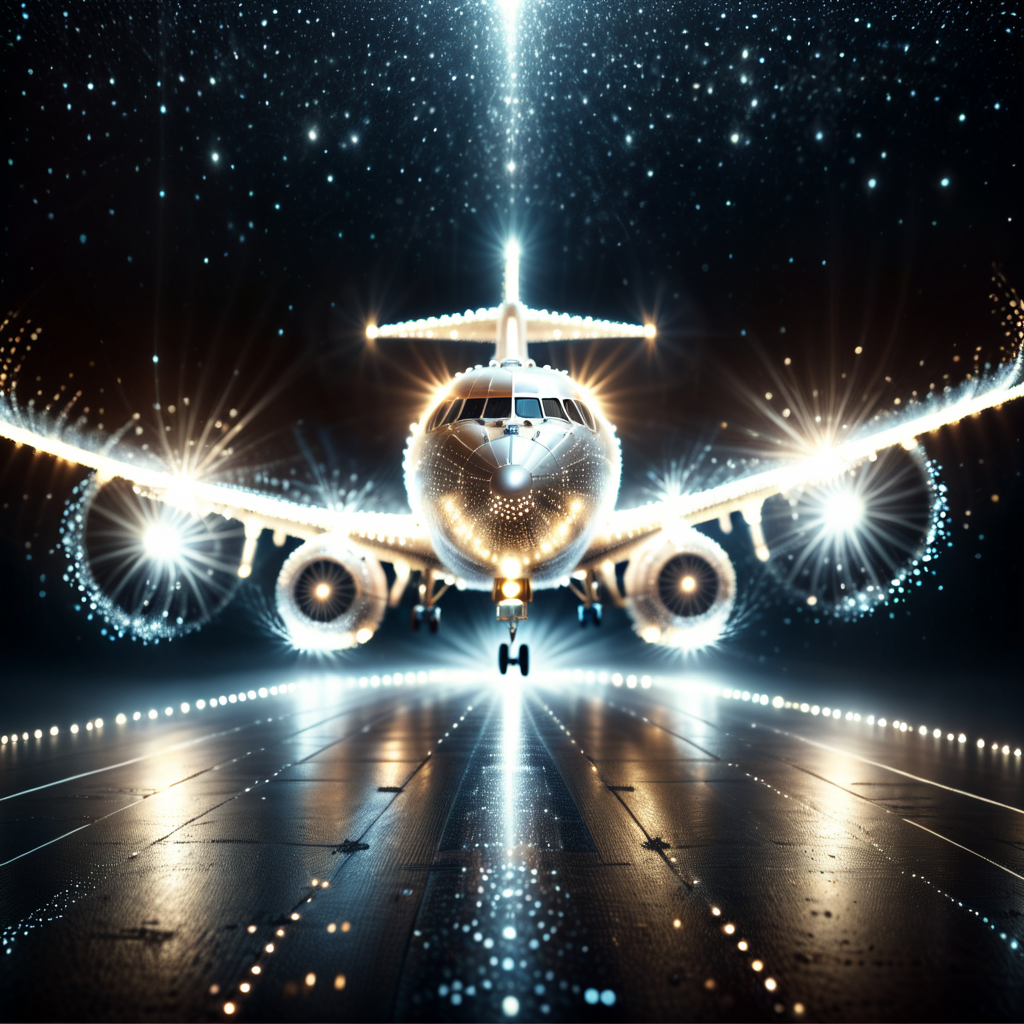 photograph lightlora, airplane, made from light, light, light particles, glowing, 50mm . cinematic 4k epic detailed 4k epic detailed photograph shot on kodak detailed cinematic hbo dark moody, 35mm photo, grainy, vignette, vintage, Kodachrome, Lomography, stained, highly detailed, found footage, lightlora, airplane, made from light, light, light particles, glowing,Photorealistic, Ultra-high detail, lifelike textures, realistic lighting, high-resolution, lightlora, airplane, made from light, light, light particles, glowing,Cinematic Lighting, Dramatic lighting, high contrast, detailed shadows, high-resolution