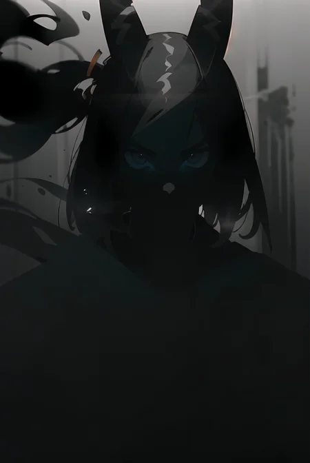 (black&white:1.2), desaturate, desaturated, black and white, perfect illustration, high contrast, dark, samurai, silhouette, samurai hat, fog, mysterious, upper body,  Style-DoF,  <lora:spotlight:0.6>, <lora:epi_noiseoffset2:0.6>, <lora:filmgrain_slider_v1:3>, <lora:fantasyV1.1:0.25>, high detailed, high quality, masterpiece, perfect, intricate detailes