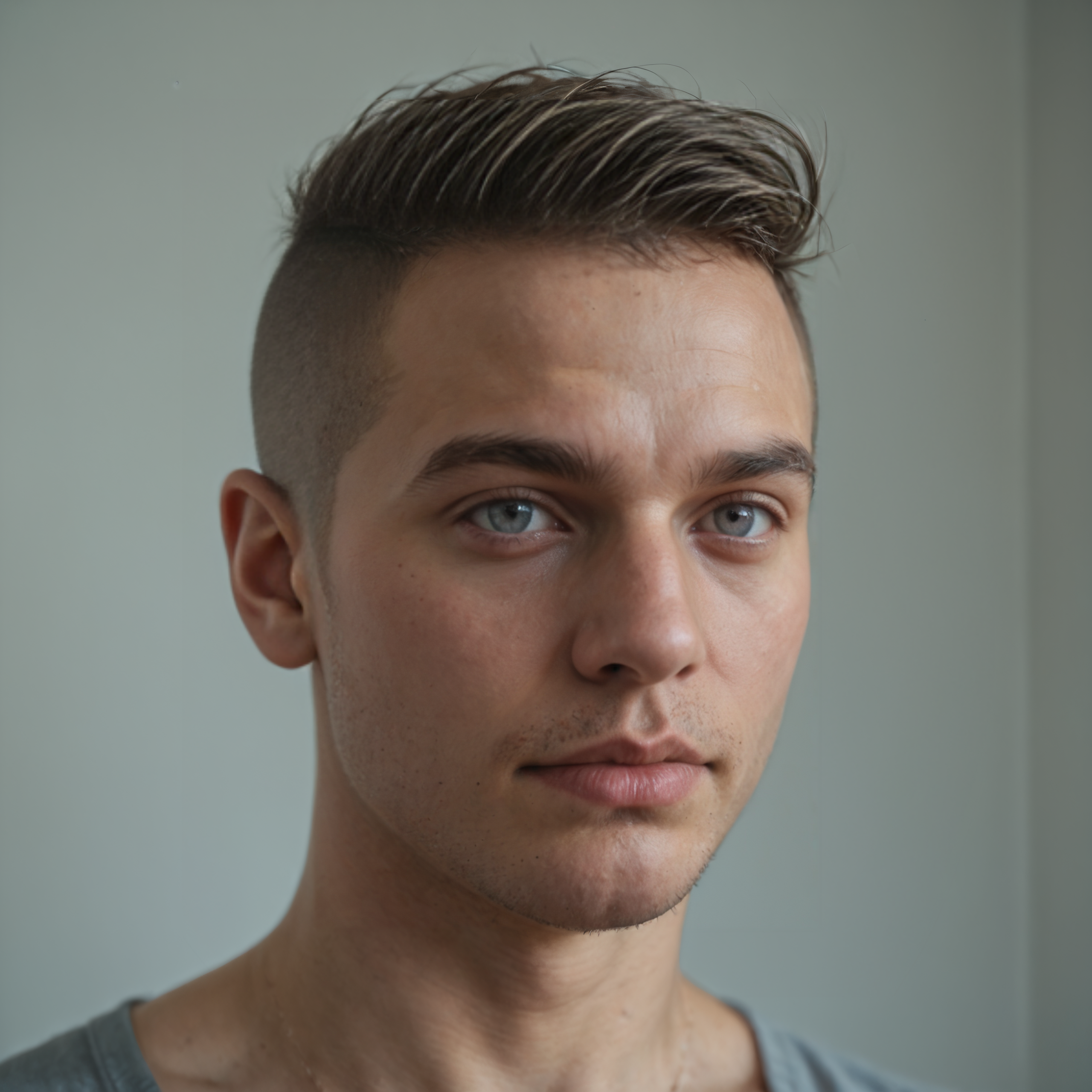 Stable_Yogis_PDXL_Positives
<lora:Super_Skin_Detailer_By_Stable_Yogi_PD0_V1:0.8> natural skin texture, fine pores, realistic skin, intricate skin details,  skin dentation, detailed eyes, detailed hair, 
 <lora:Super_Eye_Detailer_By_Stable_Yogi_SDPD0:0.3>  Photorealistic 4K close-up of a young man, buzz cut, chiseled jawline, light stubble, grey eyes, and subtle moody lighting.