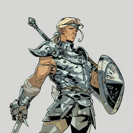 score_9, score_8_up, score_7_up, surealism knight, sword and shield, armor