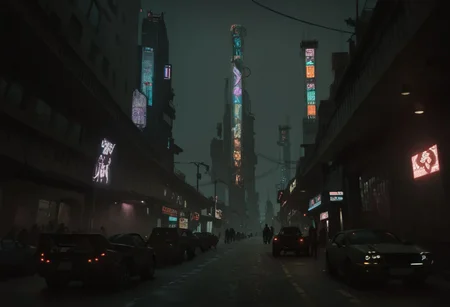 score_9, score_8_up,score_7_up, score_6_up, score_5_up, score_4_up,
no humans, outdoors, cyberpunk busy city street, crowded, blurry pedestrians, cars on the road, day time, bright sun, vivid light, neon signs, hologram signs, tall buildings,
BREAK, aesthetic, wallpaper, high quality, upper body, bright colors, high contrast, dark background, vivid lighting,