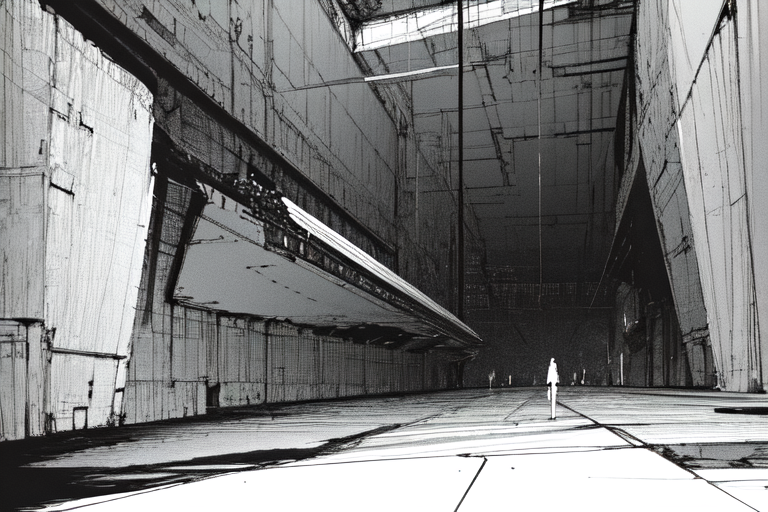 highly insanely detailed, masterpiece, top quality, best quality, highres, 4k, 8k, RAW photo, (very aesthetic, beautiful and aesthetic),  
tsutomu nihei,nihei_tsutomu,blame!,blame gakuen!,abara,TNstyle,sidonia_no_kishi,(space,spacecraft,lab,giant room,sidonia \(ship\)), 
<lora:blameLora_v10:1>, 
(1girl:1.3), 
solo focus, 
(pure white background,transparent background:1.2),âââ