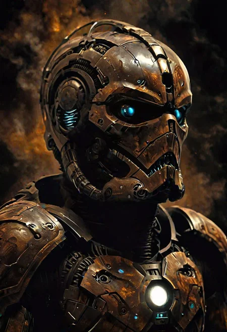 ultra detailed, realistic, fantasy stormtrooper, big pauldrons, last war, epic scifi armor, cyborgs