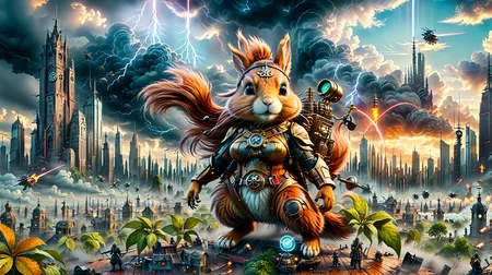 Hyperrealistic art (nsfw:1.8), Epic CG masterpiece, hdr,dtm, full ha,8K, ultra detailed graphic tension, dynamic poses, stunning colors, 3D rendering, surrealism, cinematic lighting effects, realism, 00 renderer, super realistic, (full - body photos:1.8), super vista, super wide Angle, In a futuristic abandoned city, a girl with a huge "Mad-Cat" Battle-Mech in a galaxy at war, Her name is Alina, medium Breast, a fighting dark female Mech-Warrior from the future world in action, Her eyes are firm and resolute, showing the desire for victory,  ([foggy cityscape in the distance : very pretty 30 years old girl whit very long hair, a Laser-Rifle, Huge Mech in background, city:0.50]:1.6) immersed in a giant flow of wind, living in a thunder cloud, behind the cloud, (double exposure:1.3), surreal dream, gray atmosphere, rainy day, dynamic, detailed background. Surrealist, The style is dark noir with HDR, RAW, ray tracing reflections, sharp focus, and ultra-realistic details,  Extremely high-resolution details, photographic, realism pushed to extreme, fine texture, incredibly lifelike . Extremely high-resolution details, photographic, realism pushed to extreme, fine texture, incredibly lifelike,  <lora:LowRA:1> <lora:more_details:0.1> <lora:Enhanced_XL_V1:0.1> <lora:SDXLHighDetail_v5:0.1> <lora:BattleTech Battlemechs:1>, nsfw, Raw poster, concept art, landscape, psychedelic, a field of hemp plants "Purble Haze" whit large buds, foggy, random weather, random daytime,  (love:1.3), (spring saeson in the ball:1.3), entropy, (mini insect:0.1), shallow depth of field detailed background, sunshaft, surreal, dark noir style, HDR, RAW, ray tracing reflections, sharp focus, ultra realistic, 12k
<lora:dreamcolor:0.3> <lora:EDG_-_Test_Lora:0.3> <lora:more_details:0.3>, Hyperrealistic art (nsfw:1.3), Epic CG masterpiece, hdr,dtm, full ha,8K, ultra detailed graphic tension, dynamic poses, stunning colors, 3D rendering, surrealism, cinematic lighting effects, realism, 00 renderer, super realistic, (full - body photos:1.8), super vista, super wide Angle, In a futuristic abandoned city, a girl with a huge mechanical arm is engaged in a fierce struggle with the enemy, Her name is Alina, medium Breast, a fighting dark female Warrior from the future world in action, Her eyes are firm and resolute, showing the desire for victory,  ([foggy cityscape in the distance : very pretty 30 years old girl whit very long hair, a Katana, scifi sport car in background, city:0.50]:1.6) immersed in a giant flow of wind, living in a thunder cloud, behind the cloud, (double exposure:1.3), surreal dream, gray atmosphere, rainy day, dynamic, detailed background. Surrealist, The style is dark noir with HDR, RAW, ray tracing reflections, sharp focus, and ultra-realistic details,  Extremely high-resolution details, photographic, realism pushed to extreme, fine texture, incredibly lifelike . Extremely high-resolution details, photographic, realism pushed to extreme, fine texture, incredibly lifelike,  <lora:LowRA:1> <lora:more_details:1> <lora:Enhanced_XL_V1:1> <lora:SDXLHighDetail_v5:1>, disney pixar sytle, masterpiece,  a little pirate squirrel standing on an ancient weathered map of a mystical pirate island in the carribbean, way to a hidden treasure marked with a red cross, lying on a wooden table, magnifying glass, dagger, extremely detailed, 4k, hdr,  <lora:ste4mpunk:0.6> ste4mpunk, <lora:SDXLFaeTastic2400:0.8> , m0nst3rfy3, <lora:m0nst3rfy3(0.5-1)M:1> <lora:LowRA:1>