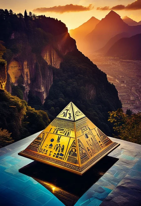 ()Hyoer Realistic:2.0)Polaroid picture of
of a breathtaking sunrise over the picturesque town of Interlaken, Switzerland. (Focusing on the close up on the Beautiful Mature women, each with a voluptuous figure, Parachuting from the edge of the cliff:1.75), overlooking the city of Interlaken, Switzerland
BREAK
A futuristic, neon-lit table, adorned with ancient Egyptian hieroglyphics and symbols. The album cover, designed by Shusei Nagaoka, features a gleaming, metallic pyramid at its center, surrounded by swirling patterns of gold and lapis lazuli. The band's name, Earth, Wind & Fire, is emblazoned in bold, futuristic letters, while the album title, 'Kemetic Odyssey,' is written in hieroglyphics. The table's surface glows with a soft, ethereal light, as if infused with the essence of the ancient civilization. The atmosphere is one of mysticism and wonder, as if the table holds the secrets of the pharaohs