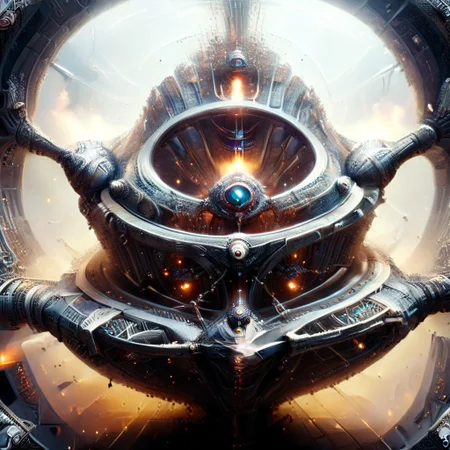 diamondMW, countless diamonds, ral-frctlgmtry, Tali Zorah, in the engine room of a spaceship, diamond pipes and tubing being used to withstand the heat of the engine