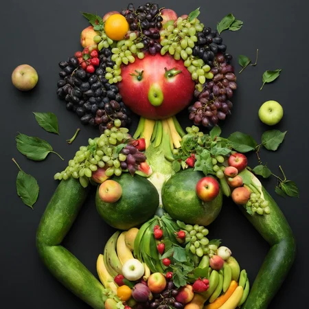 <lora:SDXL_Fruits_Sa_May:1> made from fruits, a body of a woman