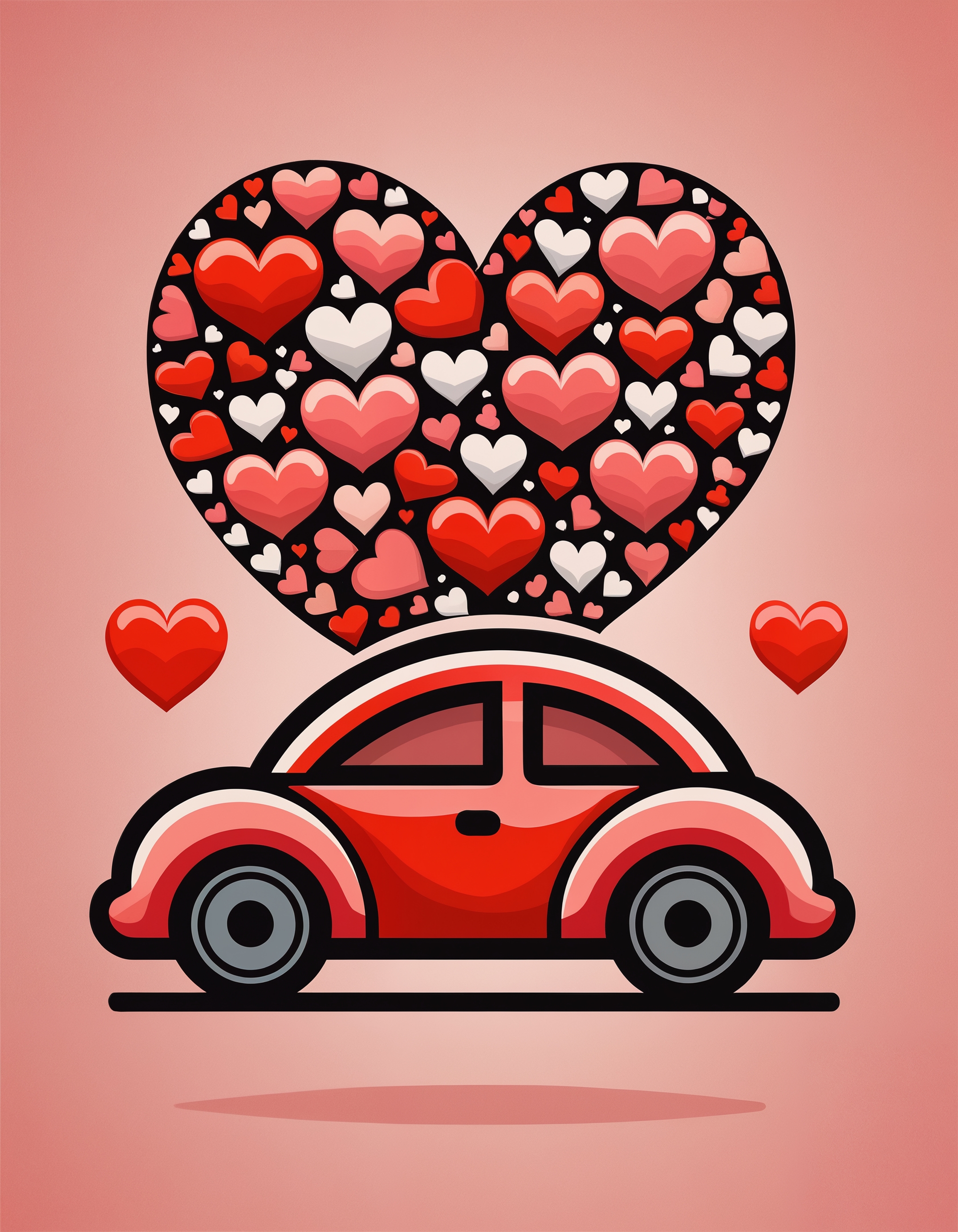flat art of a car as zavy-flthrts