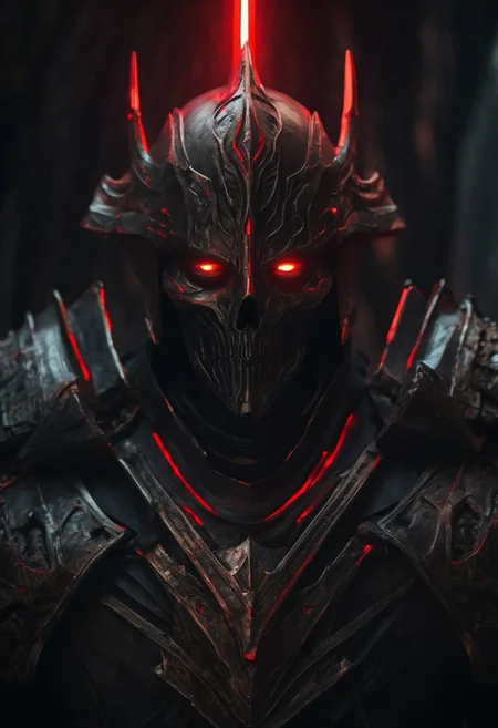 tomb, many eyes head, black armor, empty eye sockets, gloom, grimdark, stunning visually, premium effects. red glowing eyes, all colors, sword, portrait,
cinematic still, detail, high detail, best quality, ultra realistic, 8k,