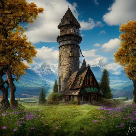 realistic analog photo, award winning photo,
FanLan, background, mountains, apple trees, foreground, field, house, fence, farm, farmland, witow, a tall high fantasy wizard tower, blue sky
wide shot, high-quality, crisp, sharp, professional-grade, high-resolution, fine detail, accurate colors, low noise, fast shutter speed, wide dynamic range, precise focus, RAW, highres, 8k, uhd, High Dynamic Range, tonemapping, crisp details,