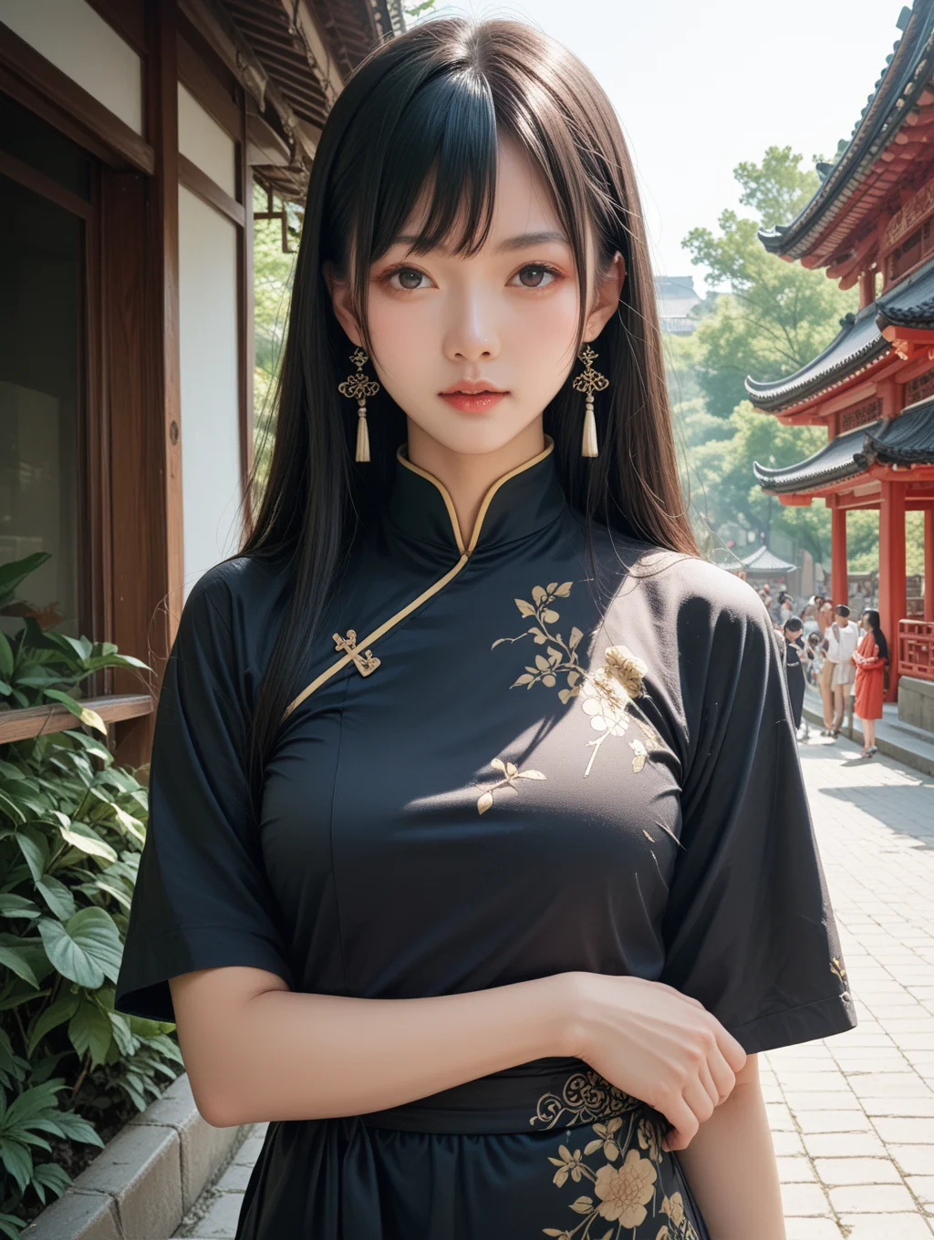 score_9, score_8_up, score_7_up,
suzhou,outdoors,
1girl, black hair, long hair, china dress,
<lora:Hanfu_Pony:0.5> hanfu