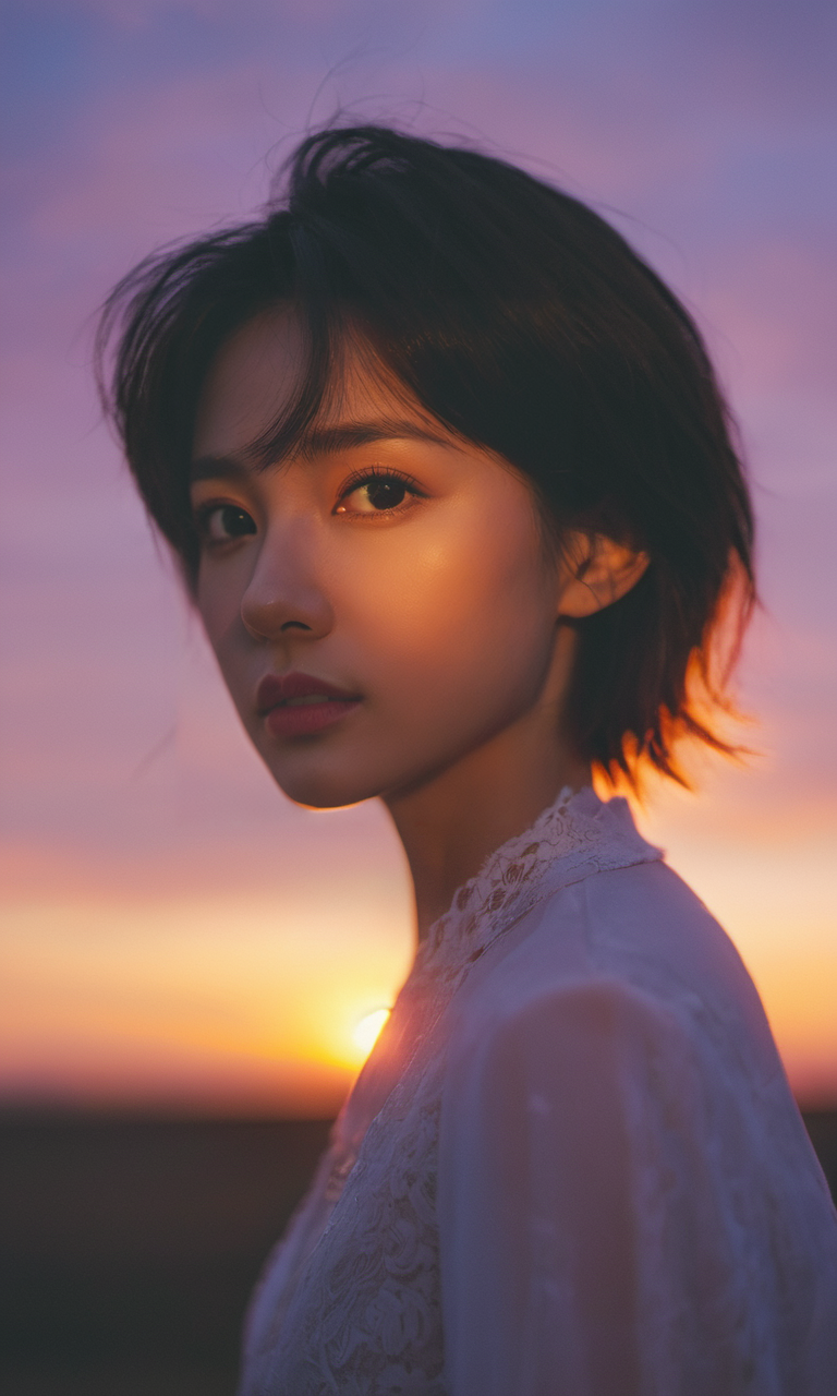 xxmixgirl, 1girl sunset detailed, surreal dramatic lighting shadow (lofi, analog, kodak film) by Brandon Woelfel Ryan McGinley