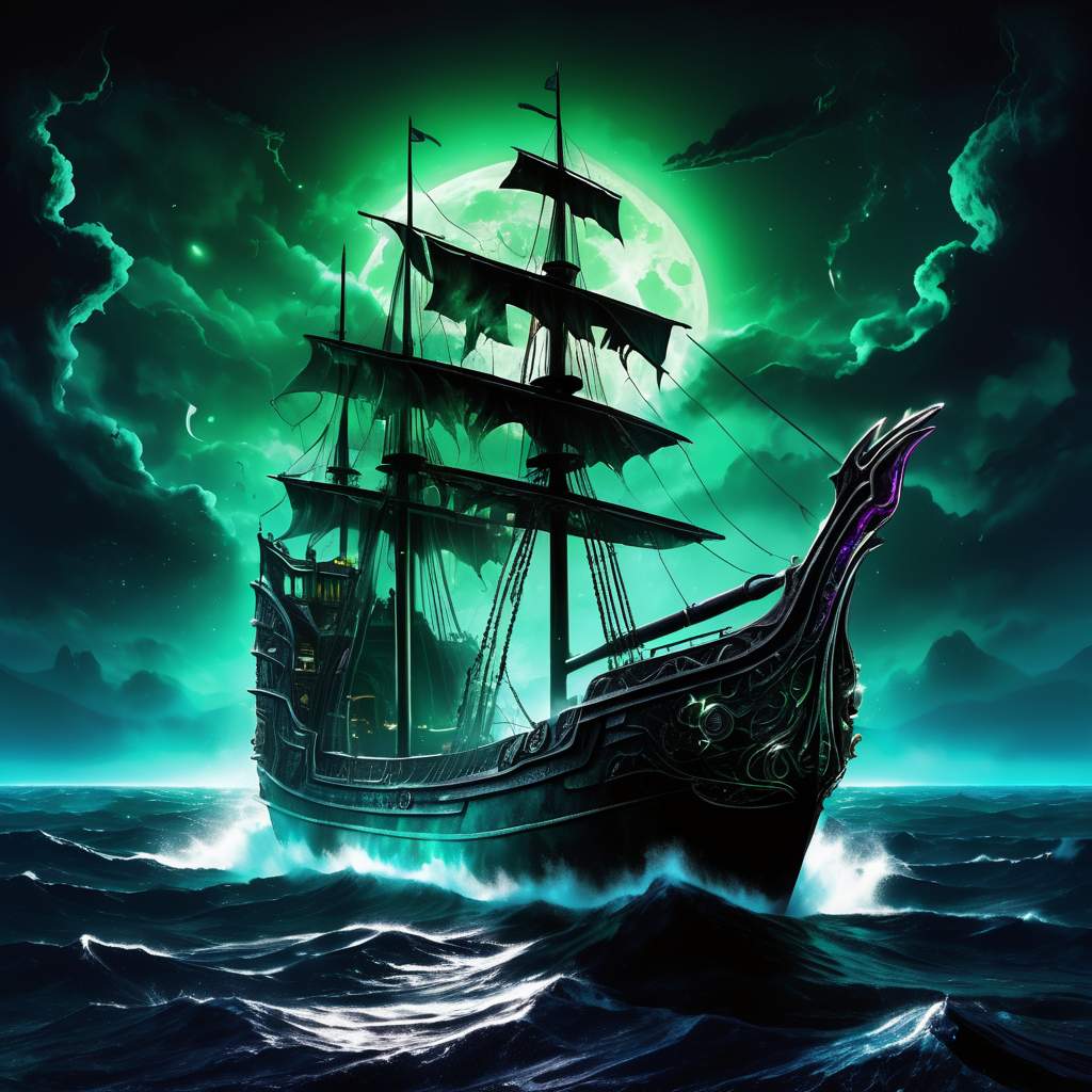((best quality)), ((masterpiece)), ((realistic,digital art)), (hyper detailed),DonMD34thM4g1cXL, magical,eerie,  Sea Ship (Adventures of Sonic the Hedgehog),  Wing Windows, Underglow Lights, Grille Guard, Cold Air Intake, Corundum, Extravagant,  , <lora:DonMD34thM4g1cXL_v3.0-000015:0.85>
