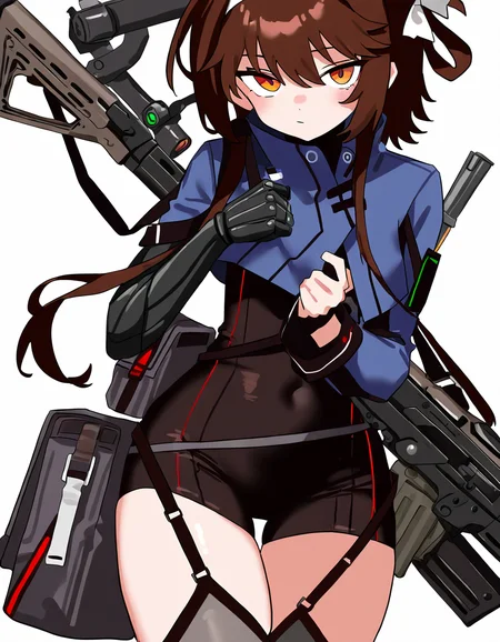 1girl,solo,white background,simple background,cowboy shot,type79,single mechanical arm,<lora:type79-000012:1>,, masterpiece, best quality, very aesthetic, absurdres,newest, incredibly absurdres,