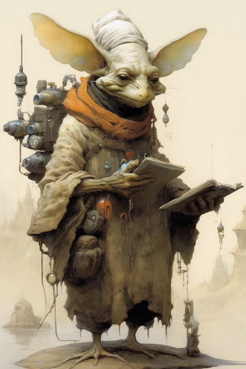 <lora:Jean-Baptiste Monge Style:1>Jean-Baptiste Monge Style - character design, experimental digital artwork, sci-fi fantasy, serenity,well detailed, by Jean-Baptiste Monge, Beksinski,