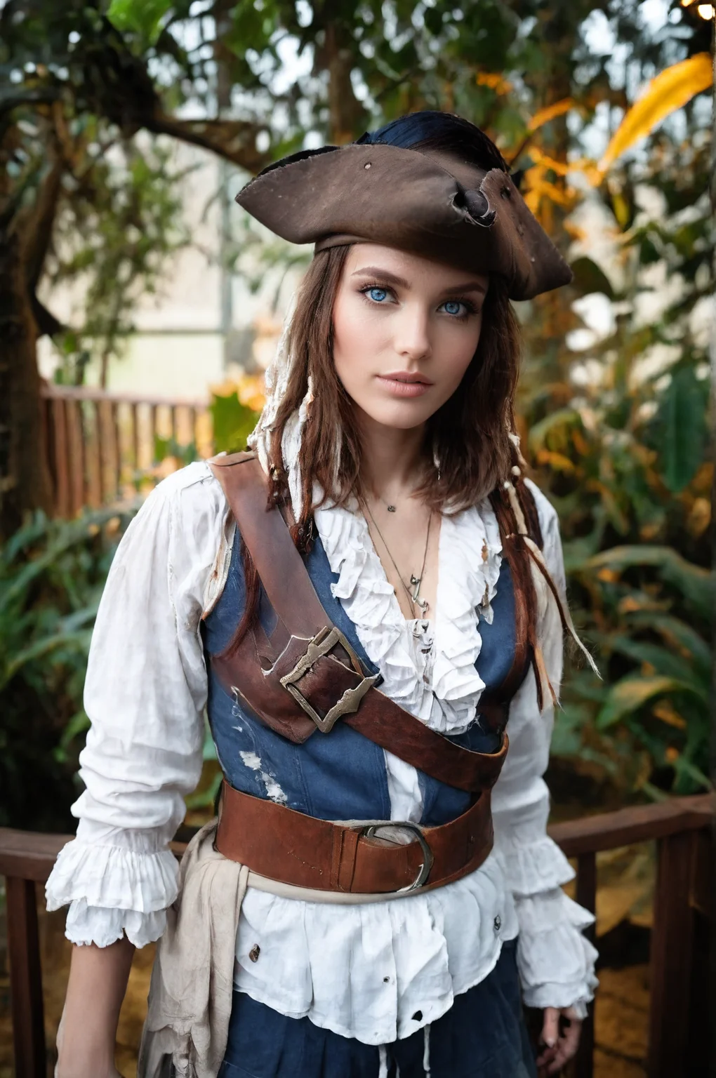 cinematic photo ,Piraten Girl, perfekt Face skin, blue eyes, nice Tin, vignette, 4k epic detailed, shot on kodak, 35mm photo, sharp focus, high budget, cinemascope, moody, epic, gorgeous, film grain, grainy, . 35mm photograph, film, bokeh, professional, 4k, highly detailed<lora:Piraten:1><lora:Piraten:1><lora:Piraten:1><lora:Piraten:1>