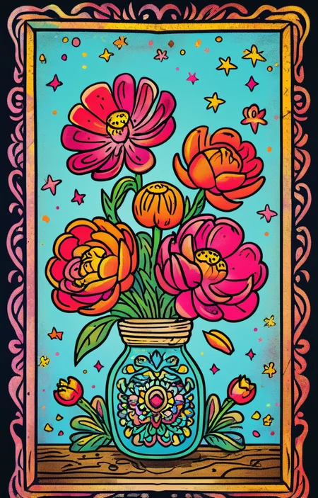 masterpiece,best quality,<lora:tbh13-sdxl:0.9>,illustration decaying peonies