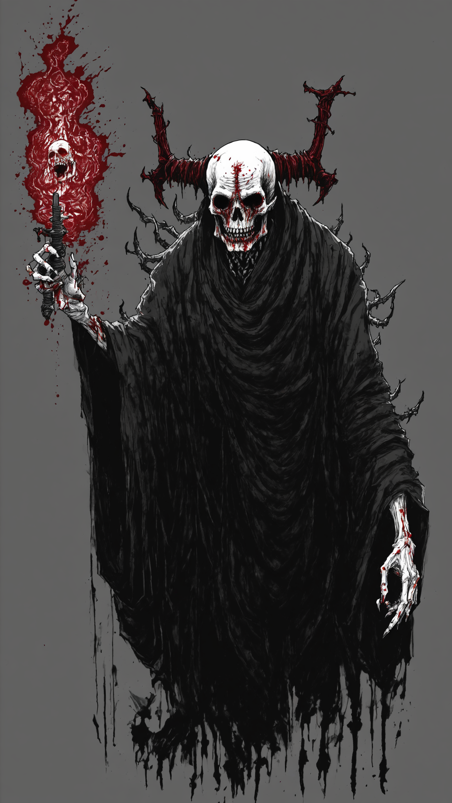 <lora:DarkInkAI:1> DarkInkAI, undead god, blood ink, inksketch