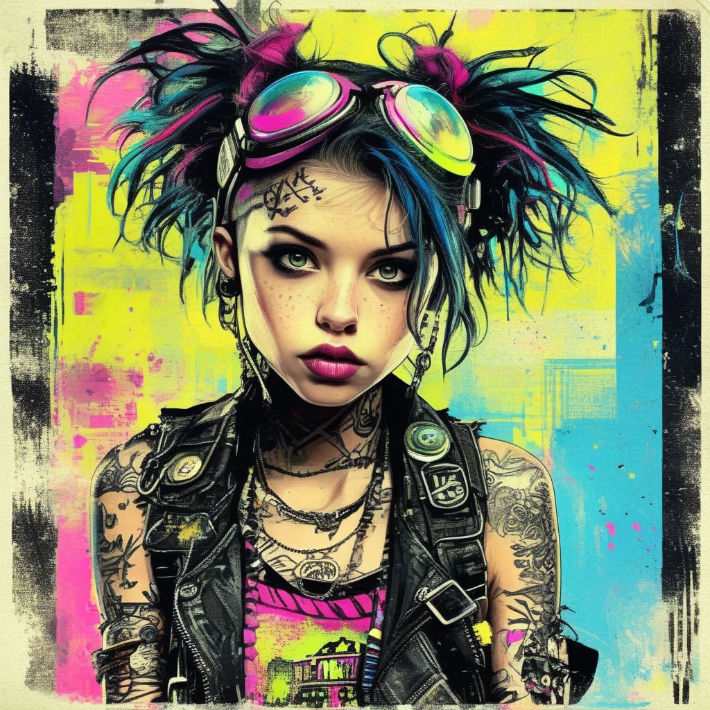 drawix9 punk girl, ink, cinematic, expressive, very detailed<lora:drawix9:1>