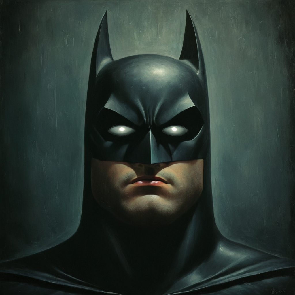 Gothic style,  <lora:perfect sclera eye style v2:0.5> very big reflective perfect big eyes 
 <lora:skin texture style v3:0.9>
 <lora:Batman:0.8>
The batman staring at viewers in the dark with big wide white eyes
 <lora:white sclera v2:0.5>, Dark, mysterious, haunting, dramatic, ornate, detailed