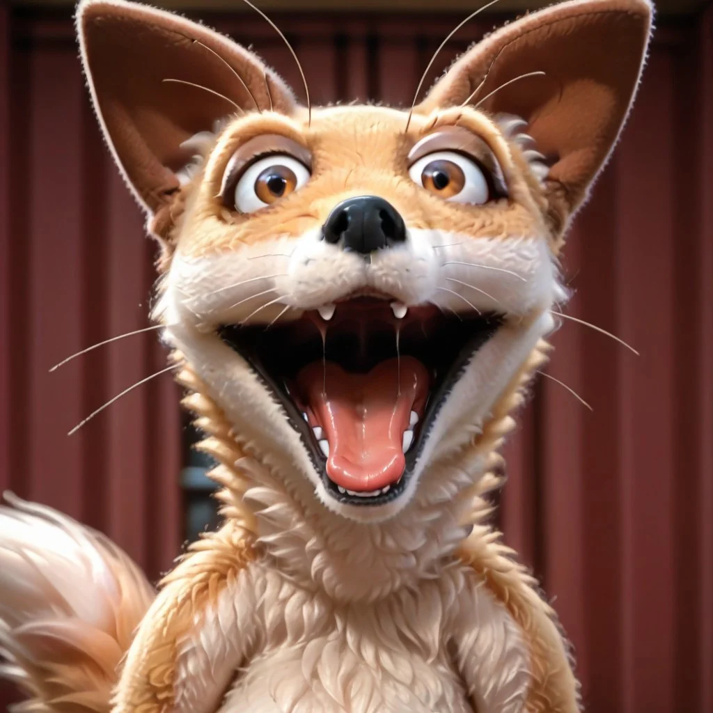 score_9, score_8_up, score_8, score_7, source_furry, Nelson(M), Solo, 1boy, semi-anthro, male furry, fox, fox boy, red fox, orange and white fur, brown eyes, black nose, fox tail, looking at viewer, throat, mouth shot, mawshot, open mouth, saliva, tongue, uvula,