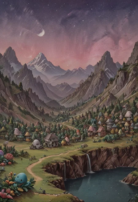 *snoo* *village* novuschroma46 style alienlandscapeslora maidrauh_2