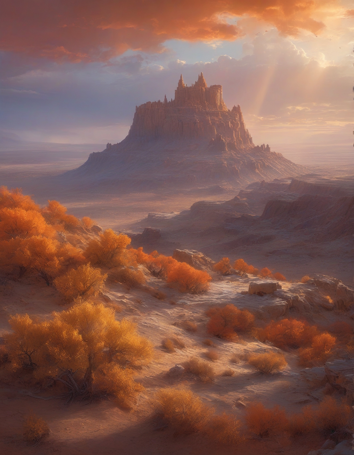 Greg Rutkowski: (magical lighting), (smooth color transitions), (dynamic character details), (epic fantasy scenes) :cite[2],
frozen library with books of solidified time,
Rocky desert with hoodoo formations, 
Sandstorm in a desert Weather,
Stratocumulus castellanus turrets,
Late afternoon golden hour,
Fall foliage color explosions,
 <lora:add-detail-xl:0.7>,
 <lora:DetailMaximizer:0.3>,
 <lora:brho:0.15> brho, 
<lora:Deep_depth_of_field:0.3>,
 <lora:extremely_detailed:0.8> extremely detailed,