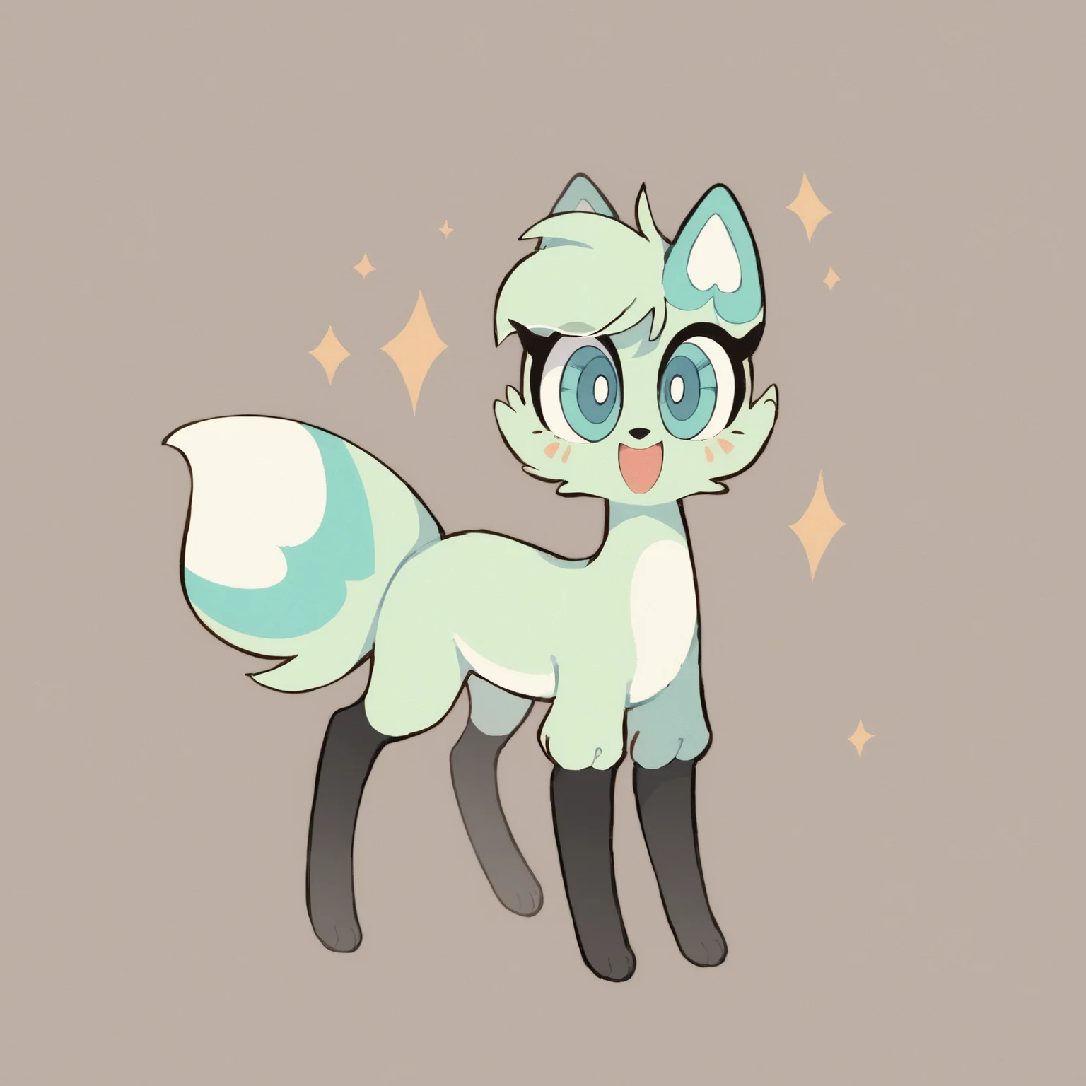 score_9, score_8_up <lora:Slushi-PONY:0.8> slushi, solo, female, full body, looking at viewer, happy, simple background