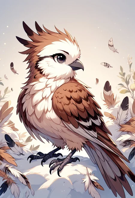 score_9, score_8_up, solo,
megafeatherypony, feathers, feathery, bird ,