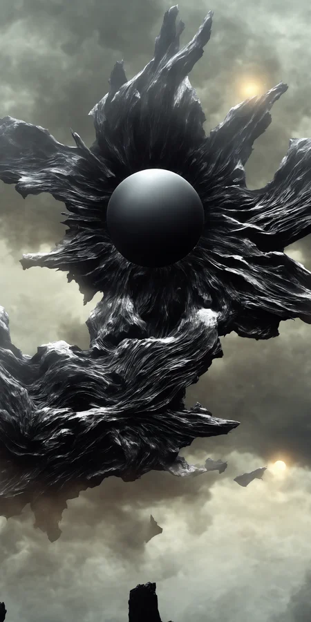 A beautiful matte painting of a Black Sun, by Nekro, artstation,
high detail, monochromatic color scheme, 8k resolution