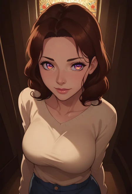 score_8_up, resolution, 8k, highest quality, best quality, masterpiece, soft lighting, volumetric lighting, shiny skin, mature, beautiful, perfect eyes, shiny skin,
...
1girl, mature, Perfect color eyes, Colorful eyes, detailed pupils, multicolored eyes,
...
Eyes focus,
FOV 90 degrees,high angle shot
