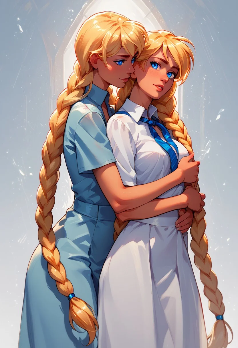 score_9, score_8_up, score_7_up, slavya, blonde hair, very long hair, long hair, twin braids, blue eyes,