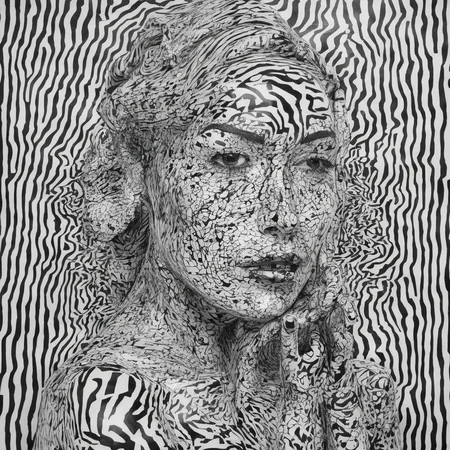 a portrait of woman, black and white line <lora:neg4all_bdsqlsz_xl_V6:1> <lora:SDXL_black_and_white_line_Sa_May:1>
