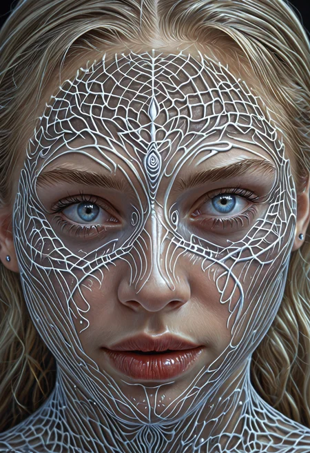 Hyperrealistic art <lora:Alex Grey OC-000005:1>,Alex Grey,1girl, . Extremely high-resolution details, photographic, realism pushed to extreme, fine texture, incredibly lifelike