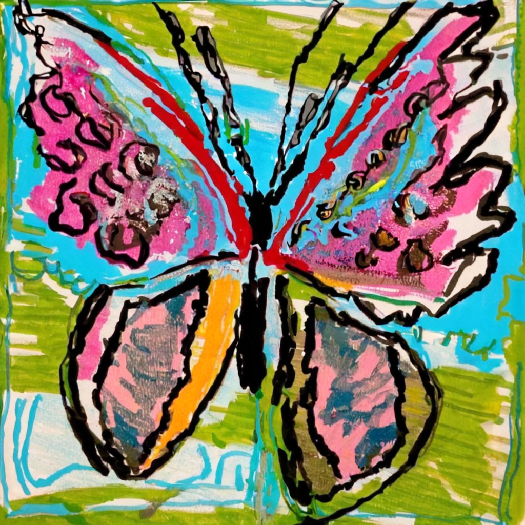 artdabble butterfly<lora:artdabble:1>
