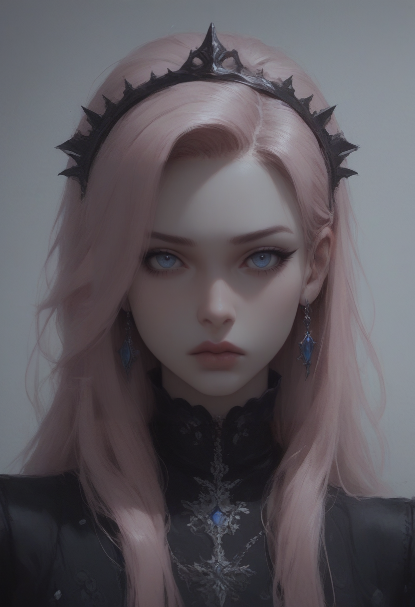 score_9, score_8_up, score_7_up, 1girl, (((masterpiece))), (((best_quality))), pink hair, blue eyes, detailed face, detailed eyes, expressionless , black eyeliner, portrait,  <lora:add-detail-xl:0.4> , <lora:Concept Art Twilight Style SDXL_LoRA_Pony Diffusion V6 XL:0.8>, <lora:[GP] somethingweird [Pony XL]:0.2>, <lora:g0th1cPXL:0.3>,  <lora:Goth_girl_XL-v2:0.8>